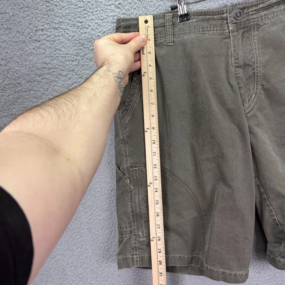 Kuhl Shorts Mens 36‎ Green Utility Military Skater Grunge Outdoor Hiking Camp